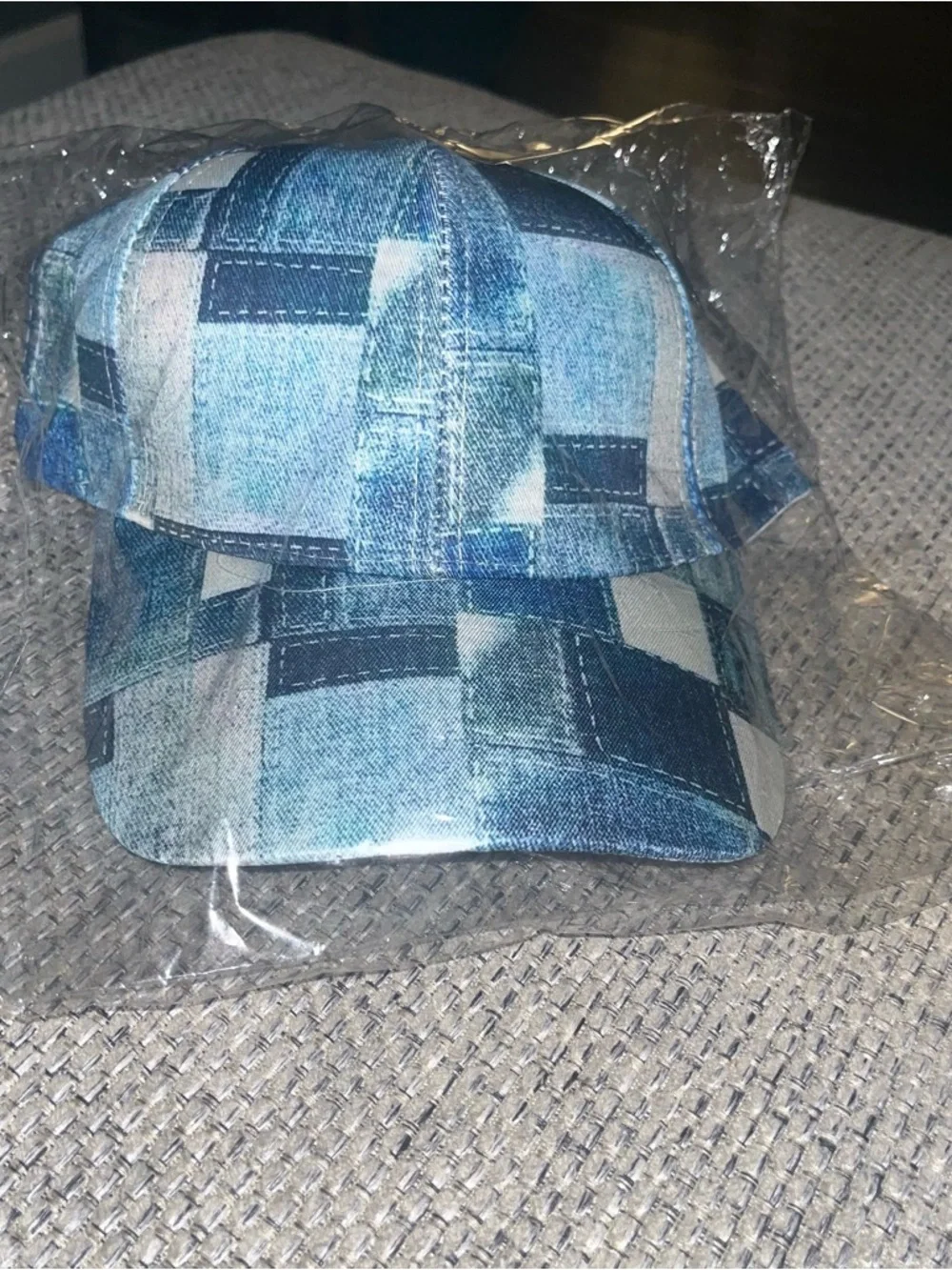 Patchwork Denim Color Cap - Picture 4 of 4